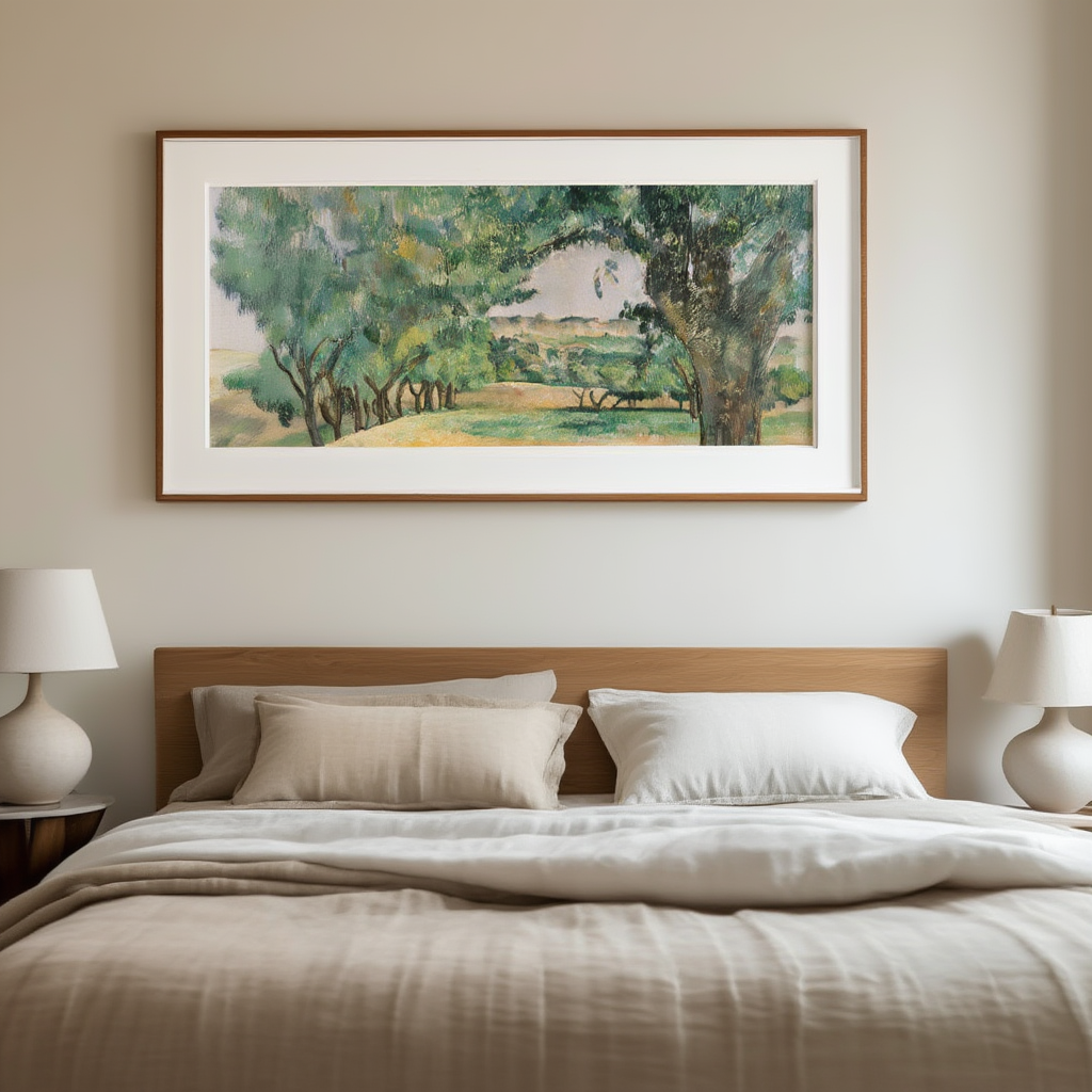 Environs du Jas de Bouffan – Paul Cézanne Poster | Post-Impressionist Landscape Art Print