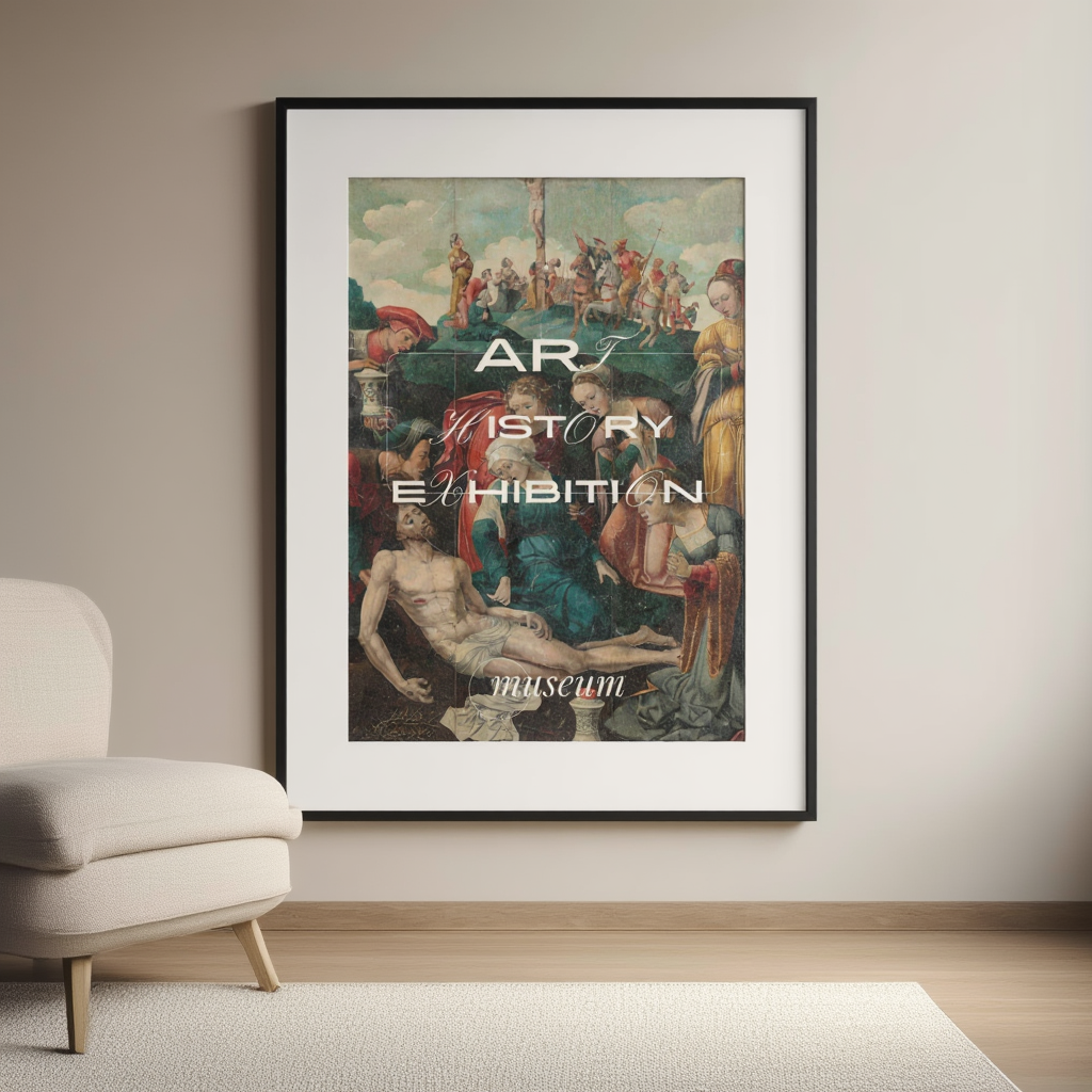 Vintage Art History Exhibition Poster – Classic Museum Print