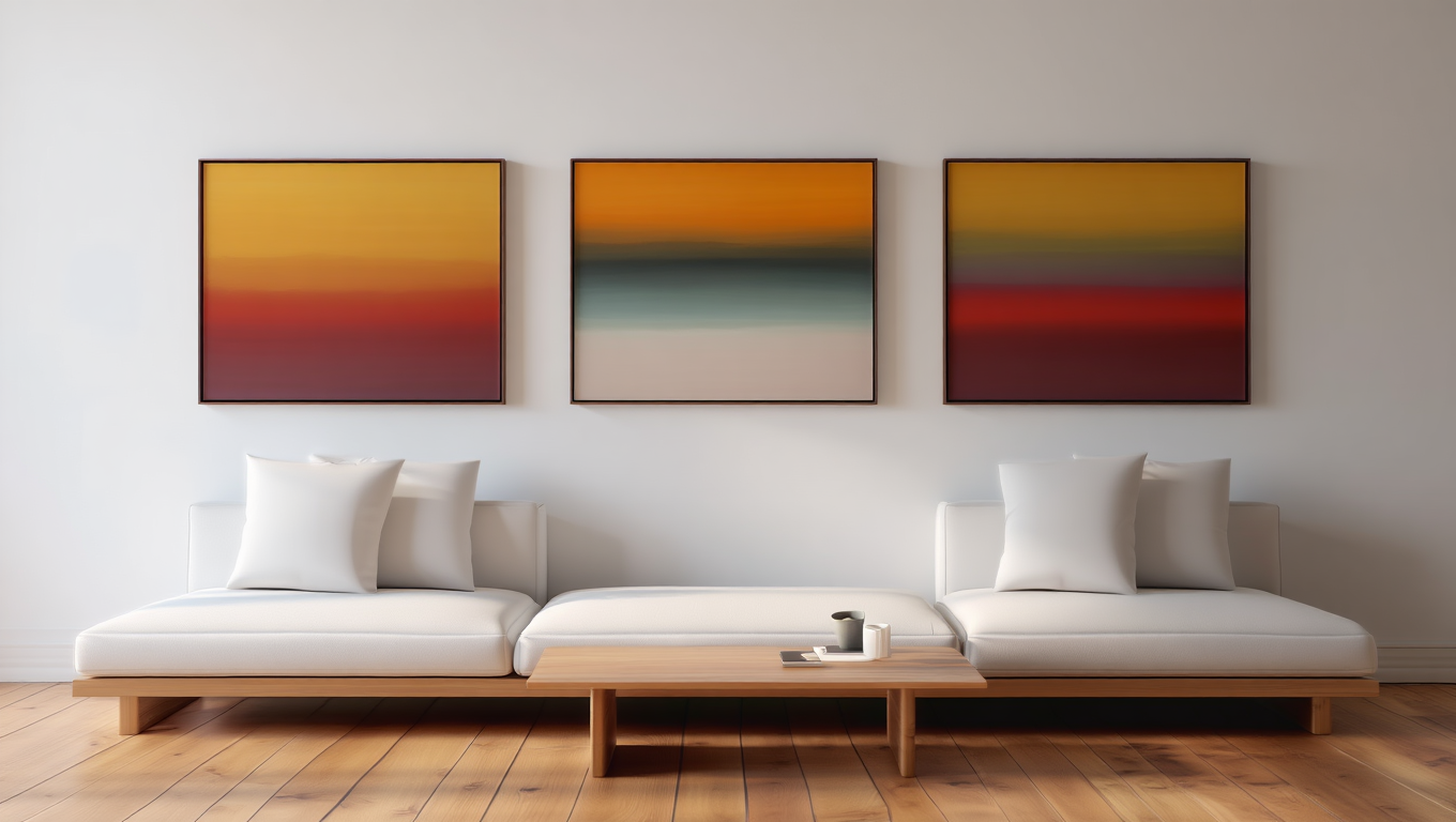 Rothko Color Field – Living Room Set of 3