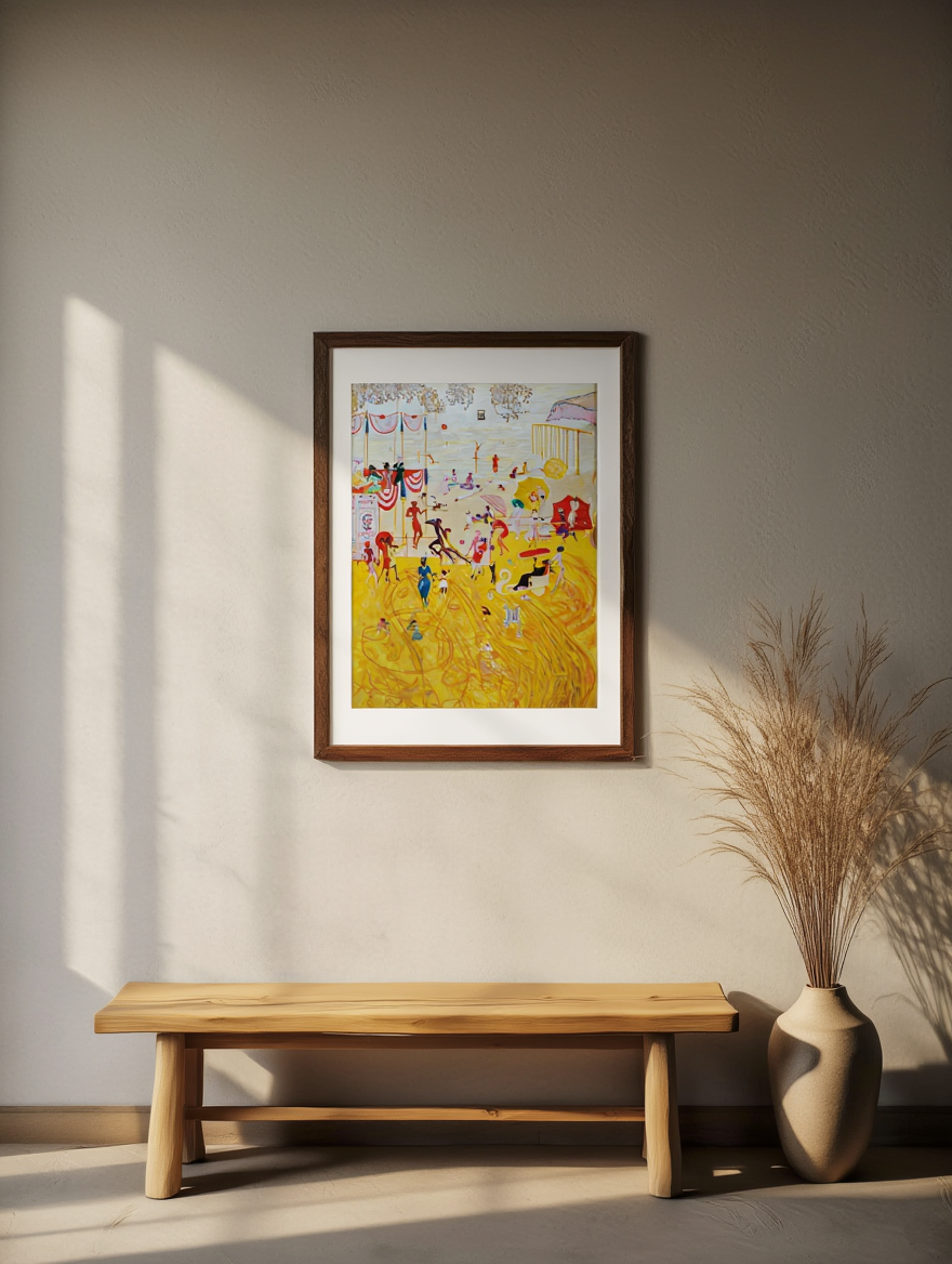 Asbury Park South by Florine Stettheimer (1920) – Modernist American Art Print