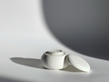 Minimalist Small Storage Box with Lid – White Cream  Home Decor