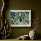 Stairway at Auvers – Vincent van Gogh Poster | Post-Impressionist Architectural & Landscape Art Print