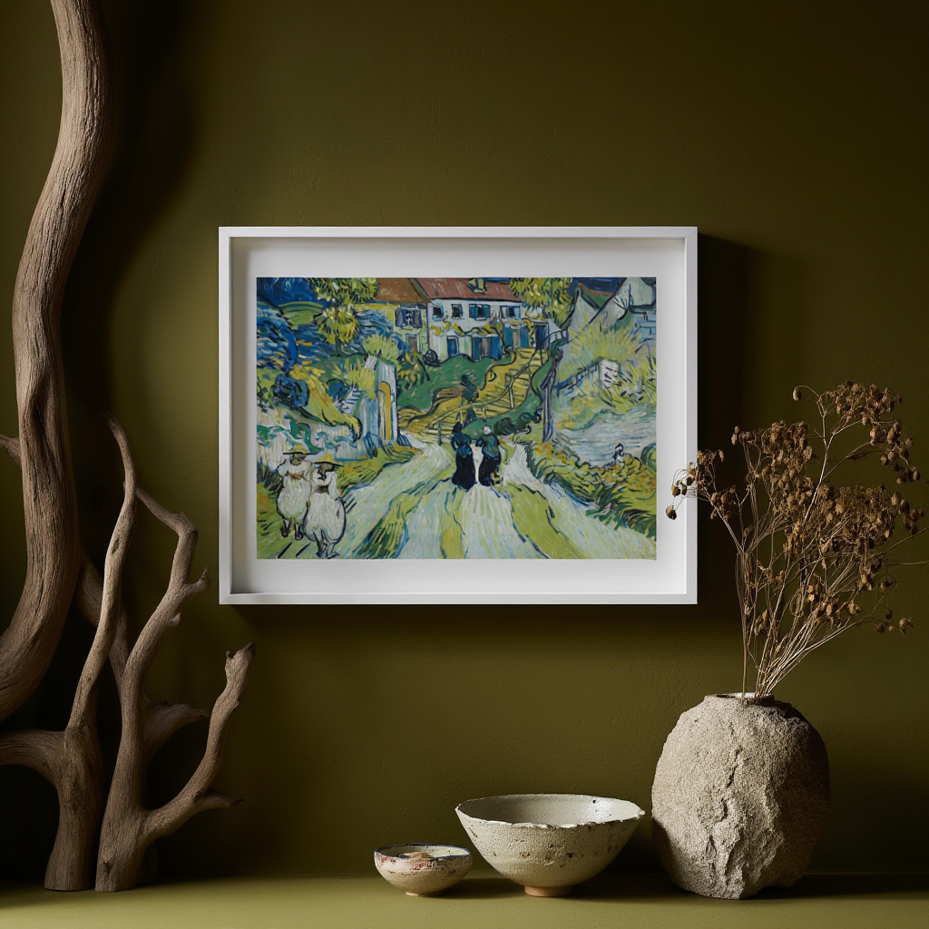 Stairway at Auvers - Vincent Van Gogh