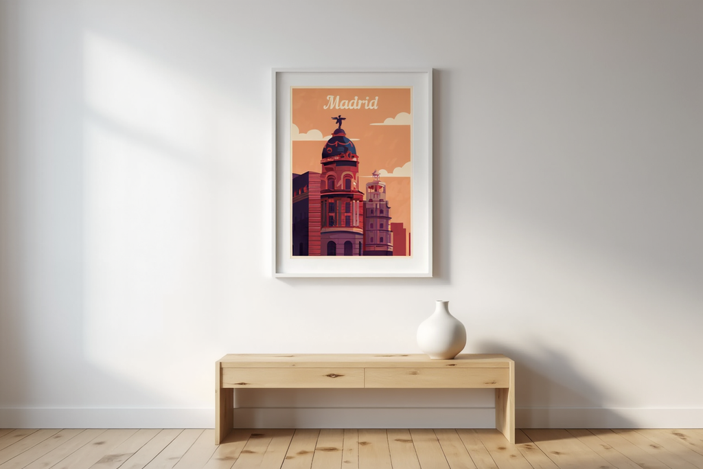 Madrid Travel Poster