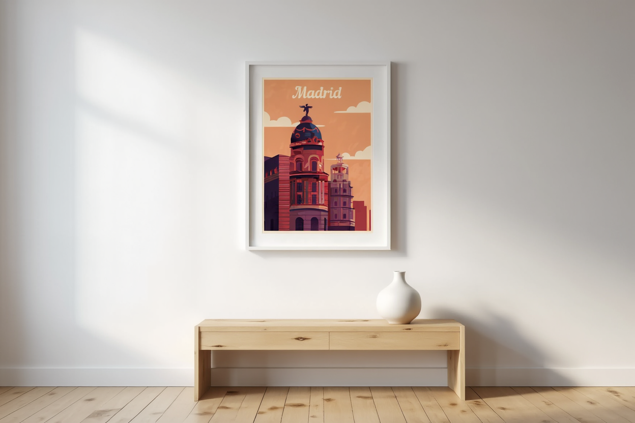 Madrid Travel Poster