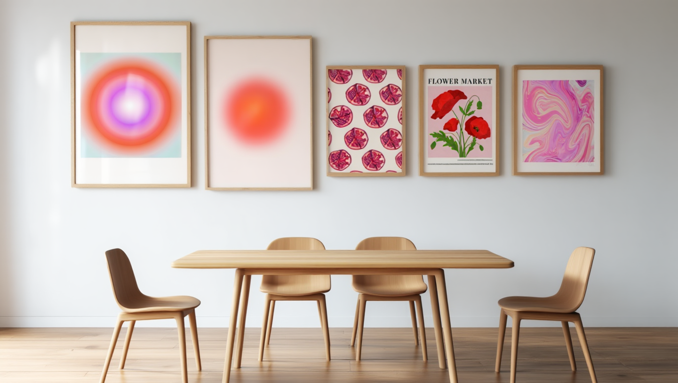 Dopamine Delights: 5 Joyful Wall Art Prints