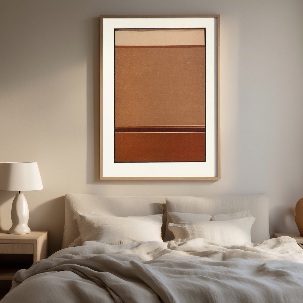 Gradated Tones of Broken Red by James Ward (1912) – Color Theory Abstract Art Print