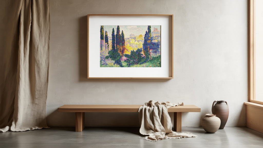 Henri-Edmond Cross - Les Cyprès à Cagnes