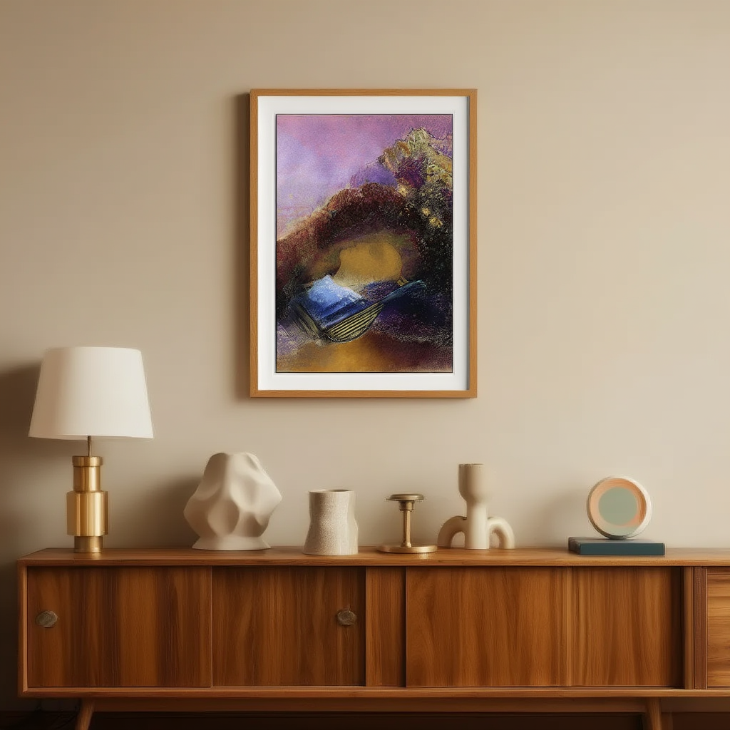 Odilon Redon – Orpheus Vintage Symbolist Art Print