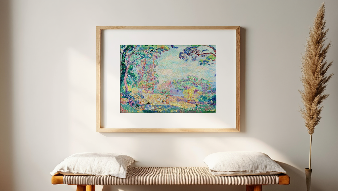 Henri Lebasque - Jeunes Femmes Et Fillettes Dans Un Paysage