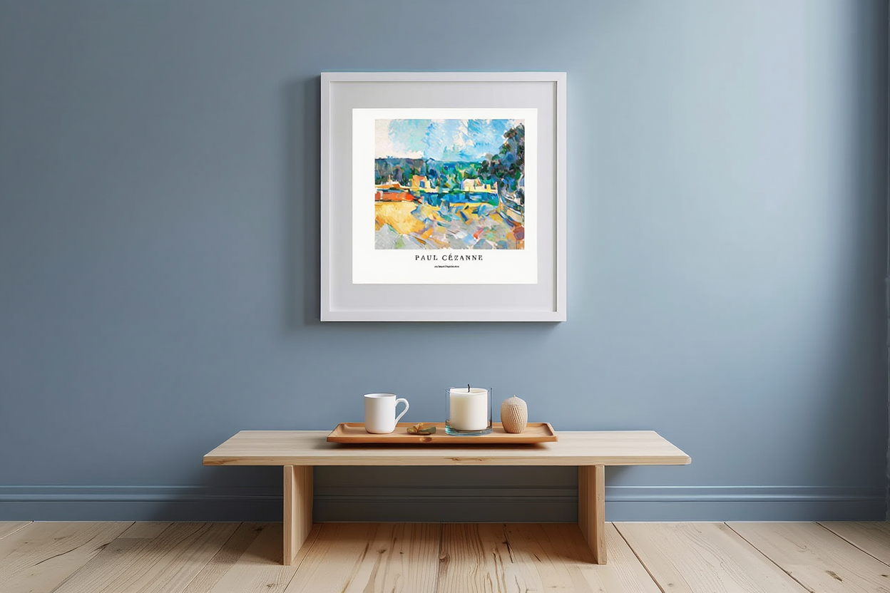 Paul Cezanne - Au bord d'Une Riviere Poster