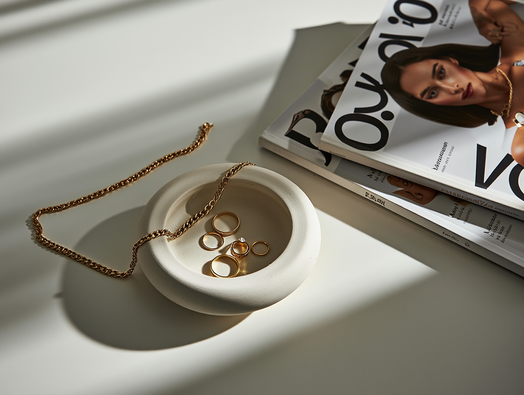 Minimalist Round Plaster Candle Holder – White Cream  Home Decor