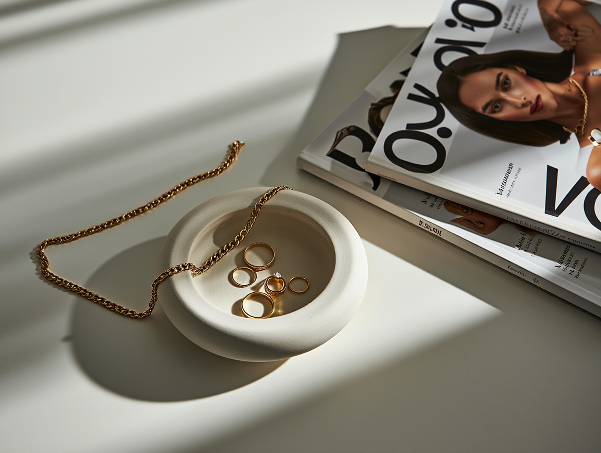 Minimalist Round Plaster Candle Holder – White Cream  Home Decor