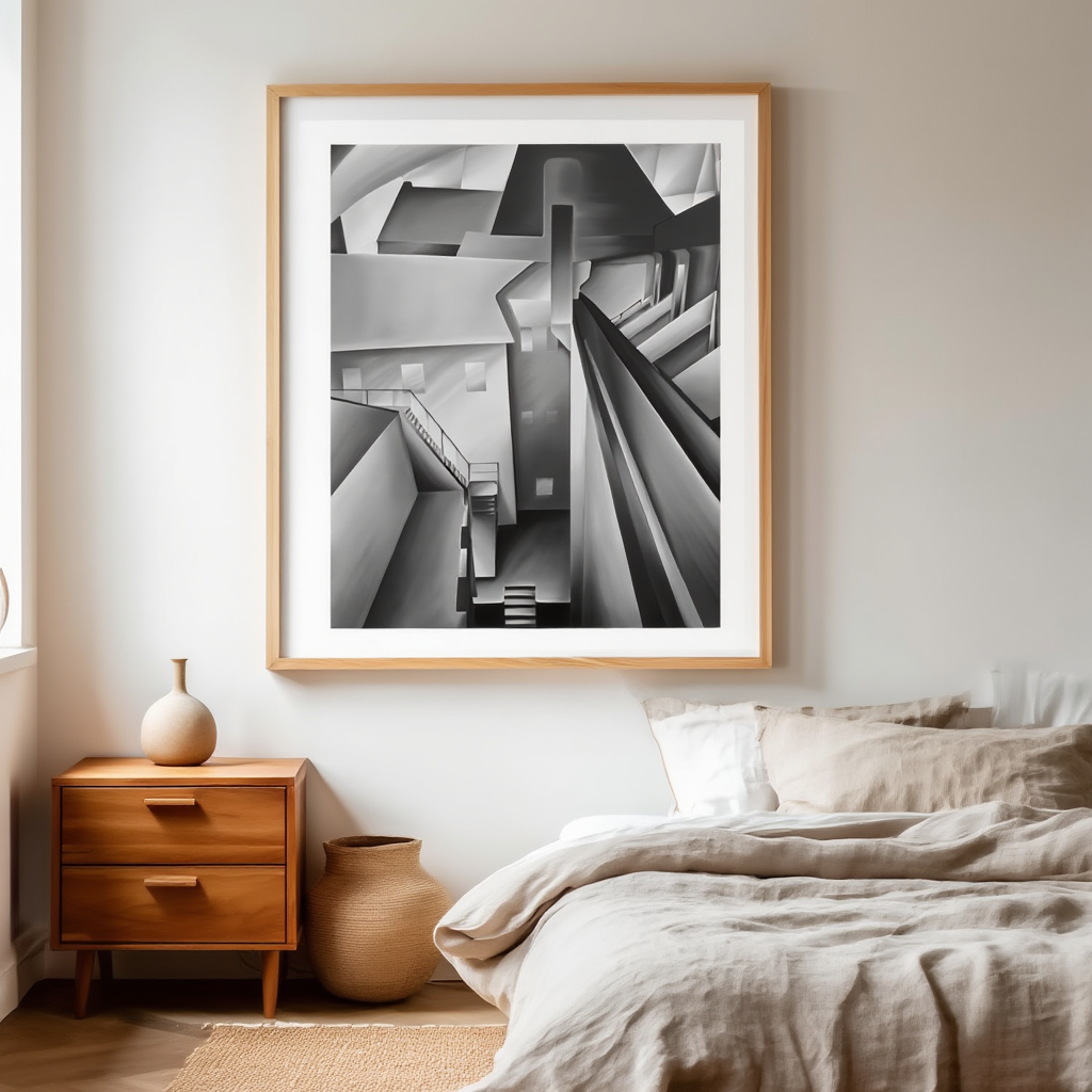 Backyard Skandiabio Stockholm – Torsten Jovinge | Modernist Urban Art Print