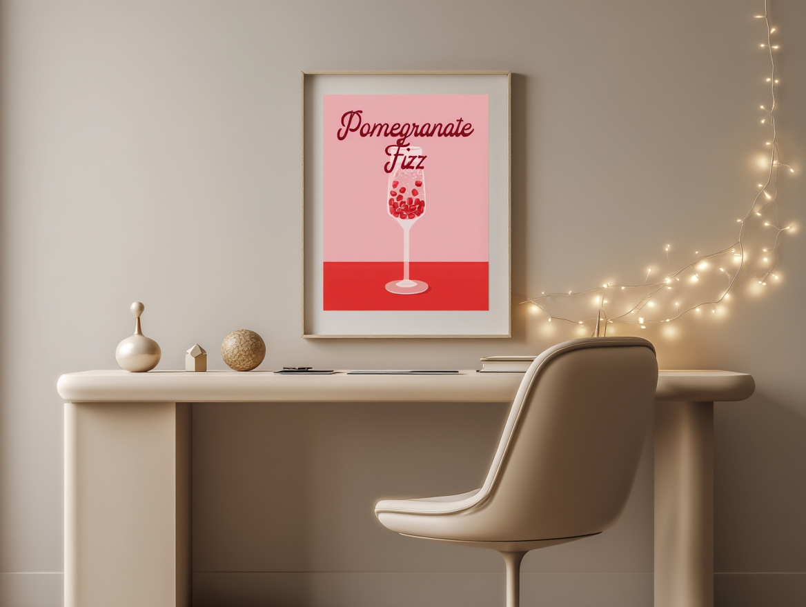 Pomegranate Fizz – Art Print