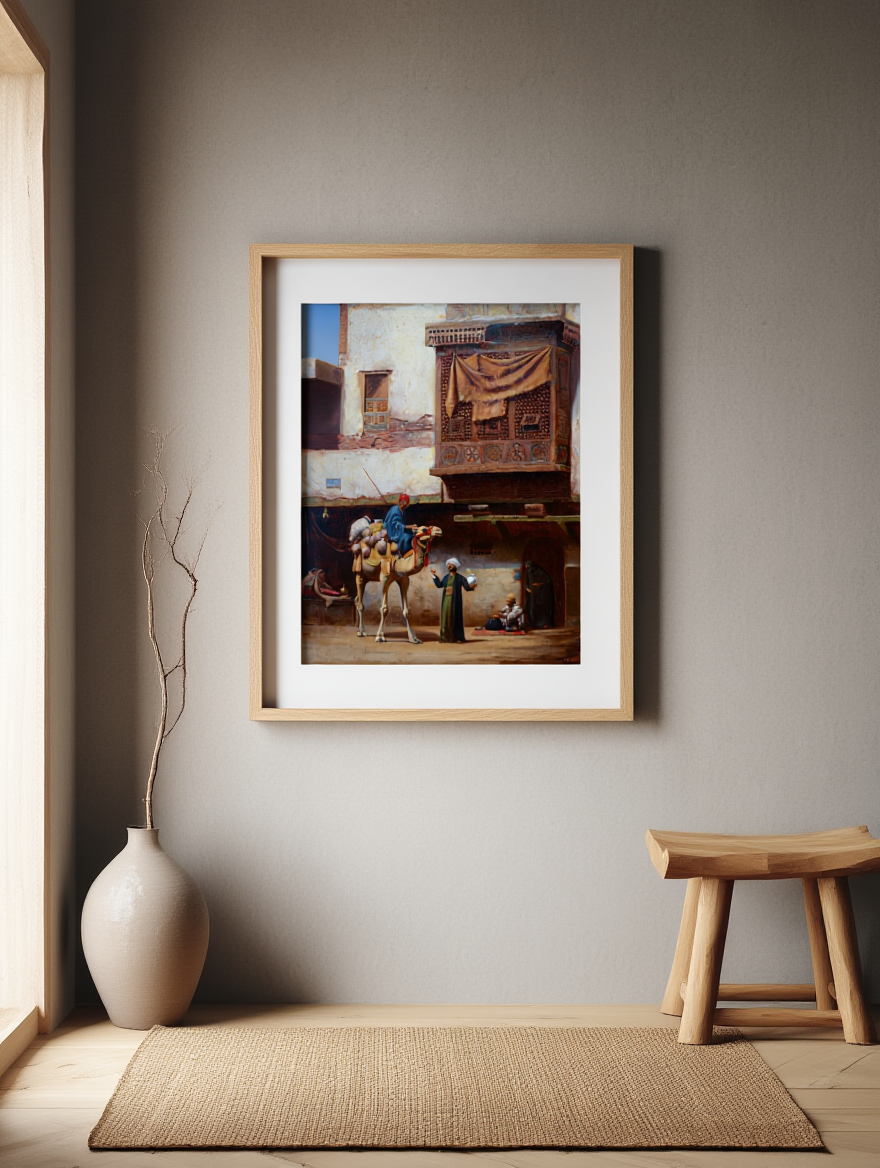 A Pottery Seller In Old Cairo