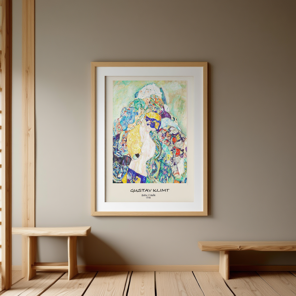 Gustav Klimt - Baby Cradle Poster