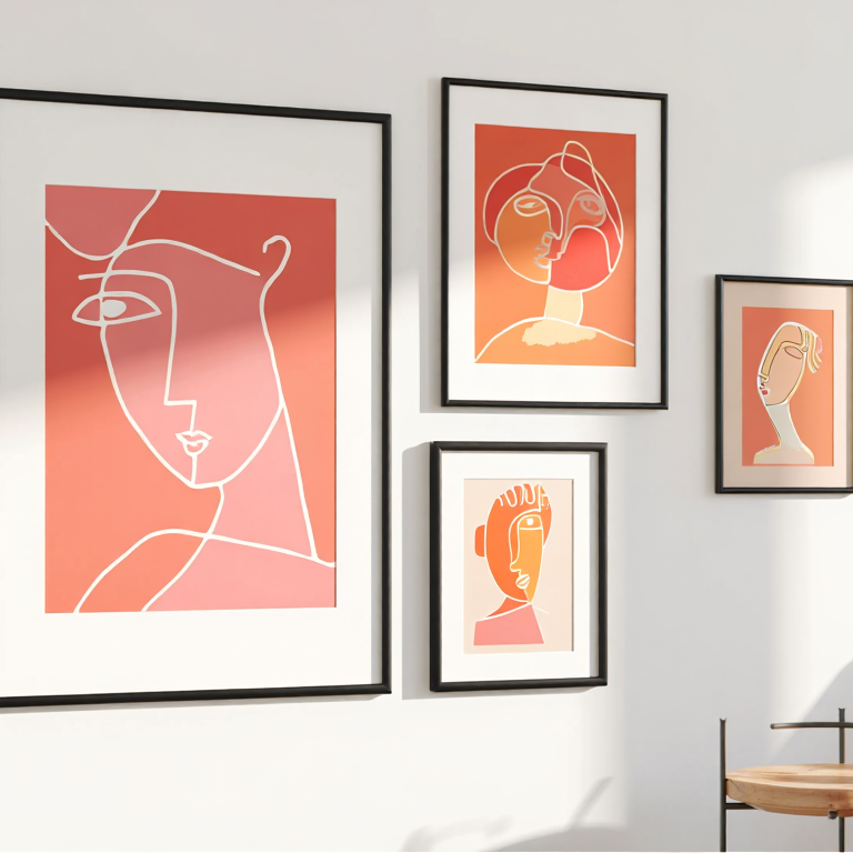 Matisse & Picasso Gallery – Living Room Set of 4 Prints