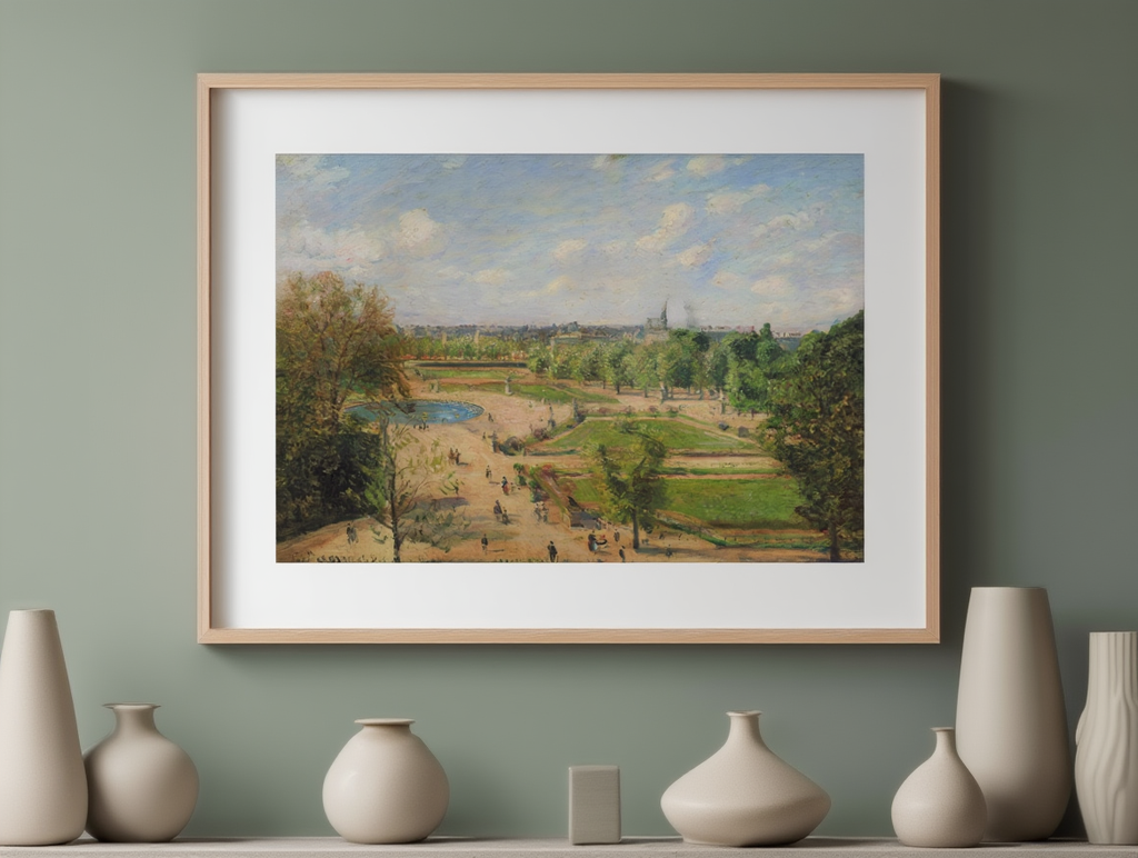 Camille Pissarro - The Garden of the Tuileries on a Winter Afternoon