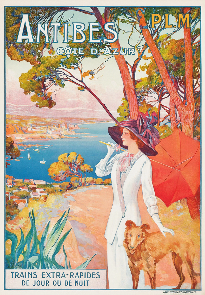 Antibes, cote d'Azur Poster