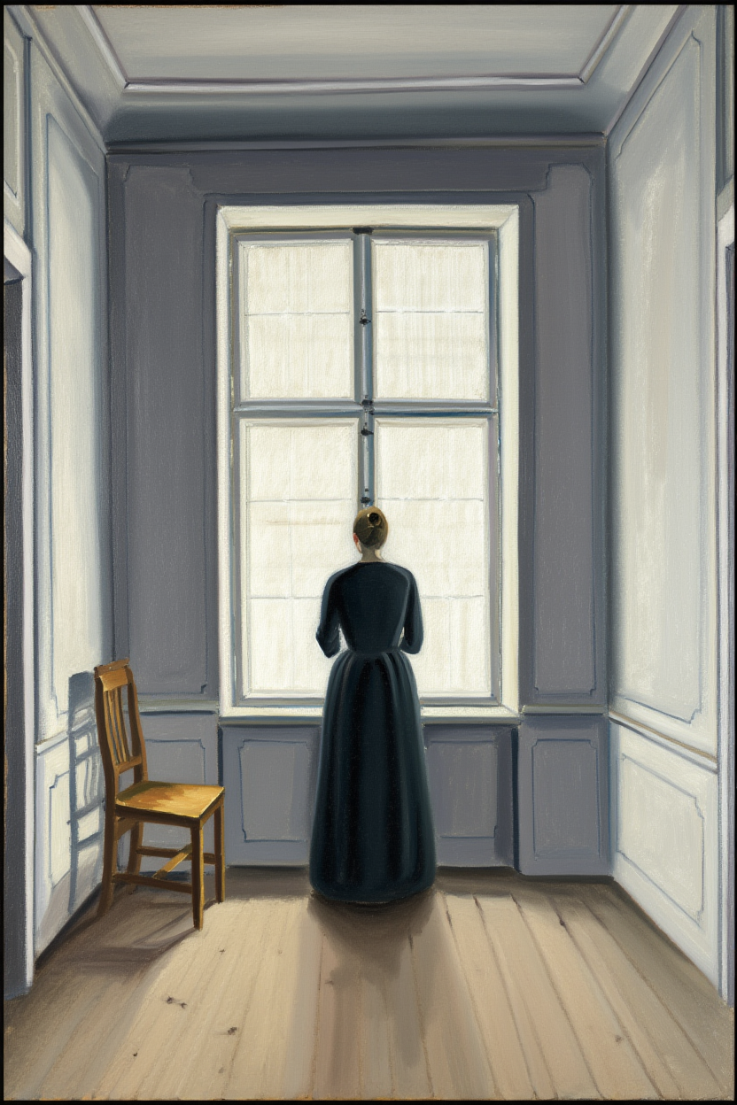 Hammershøi Whispered Interiors – 3 Prints Mix & Match