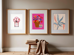 7 Floral Blooms – Mix & Match Art Prints Collection - Hakyarts
