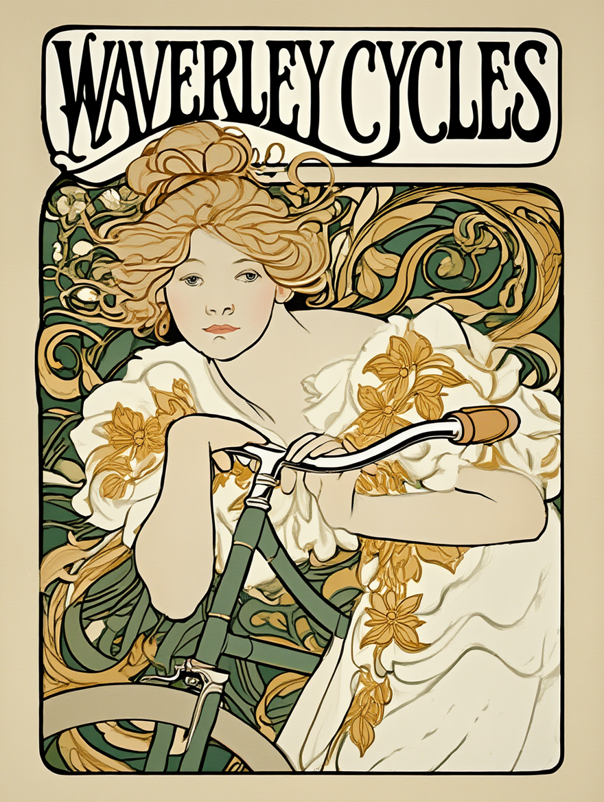 Art Nouveau Masterpieces – Alphonse Mucha 4-Prints