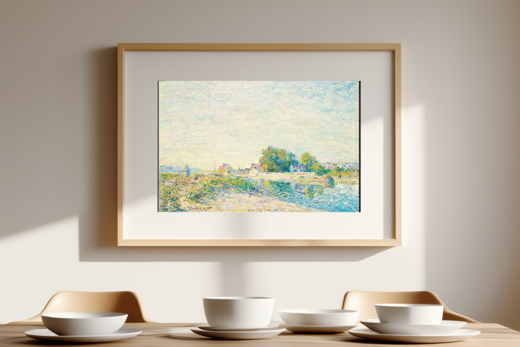 Alfred Sisley - Le Barrage du canal du Loing à Saint-Mammès