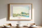 Le Barrage du canal du Loing à Saint-Mammès – Alfred Sisley Poster | Impressionist Landscape Art Print - Hakyarts