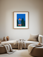 Pagoda (Red Tank West Quincy) by Oscar Bluemner, 1927 – Modernist American Landscape Art Print
