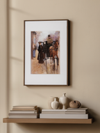Home, Driver! – Jean Béraud Poster | Belle Époque Parisian Street & Carriage Scene Art Print