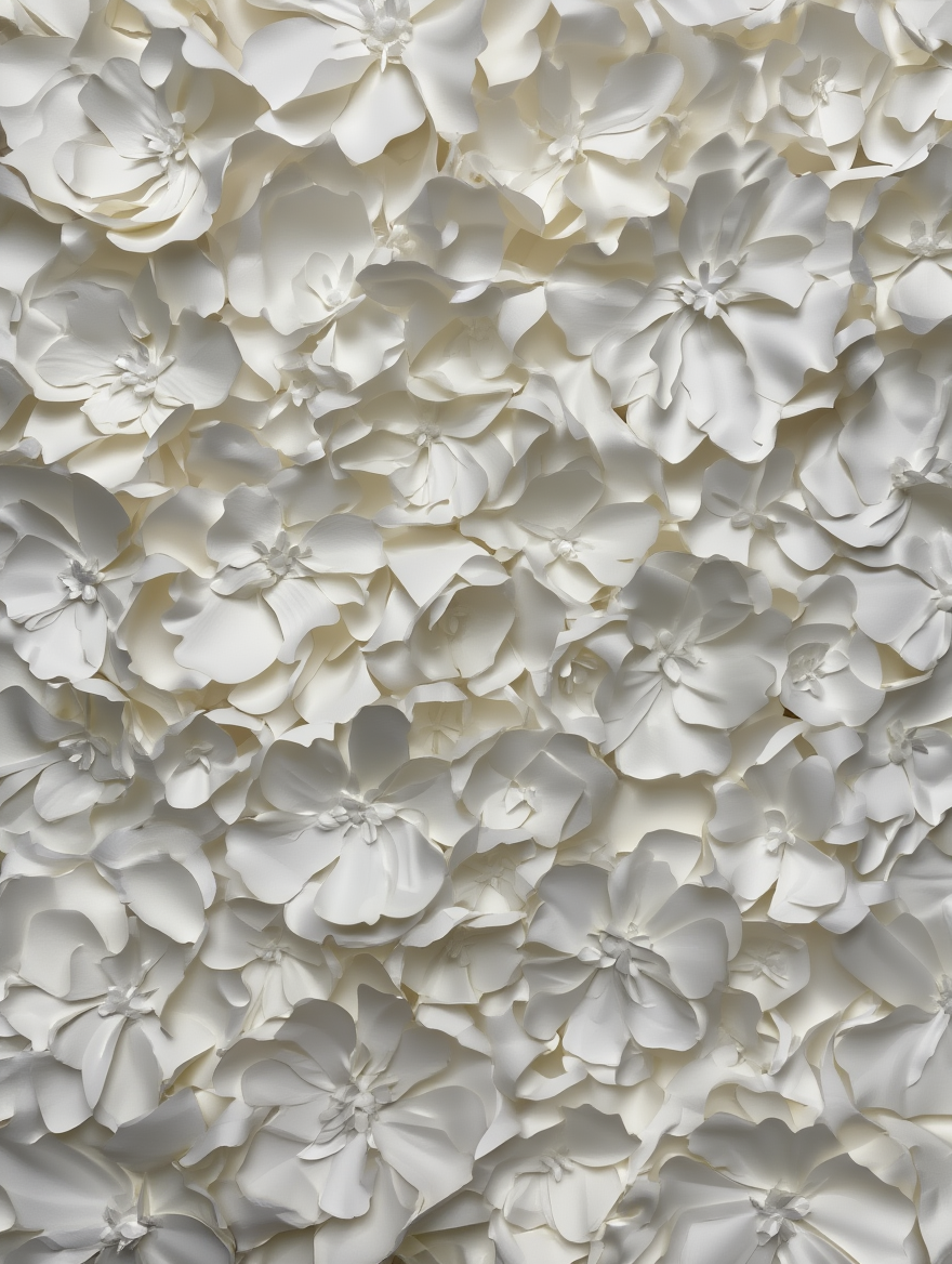 Floral Paper Texture – Botanical Pattern Wall Art