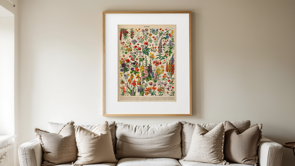 Adolphe Millot - Fleurs III Poster