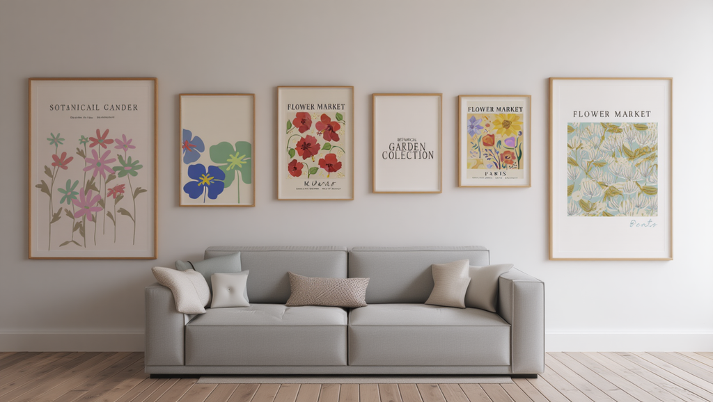 Pastel Blooms: 6 Dopamine-Inspired Flower Market Prints
