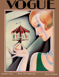 Vogue 1er octobre 1926 – Affiche d'illustration de mode vintage