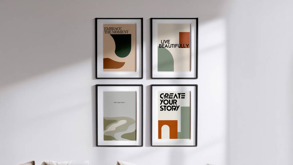 Everyday Affirmations – 4 Modern Typography Prints