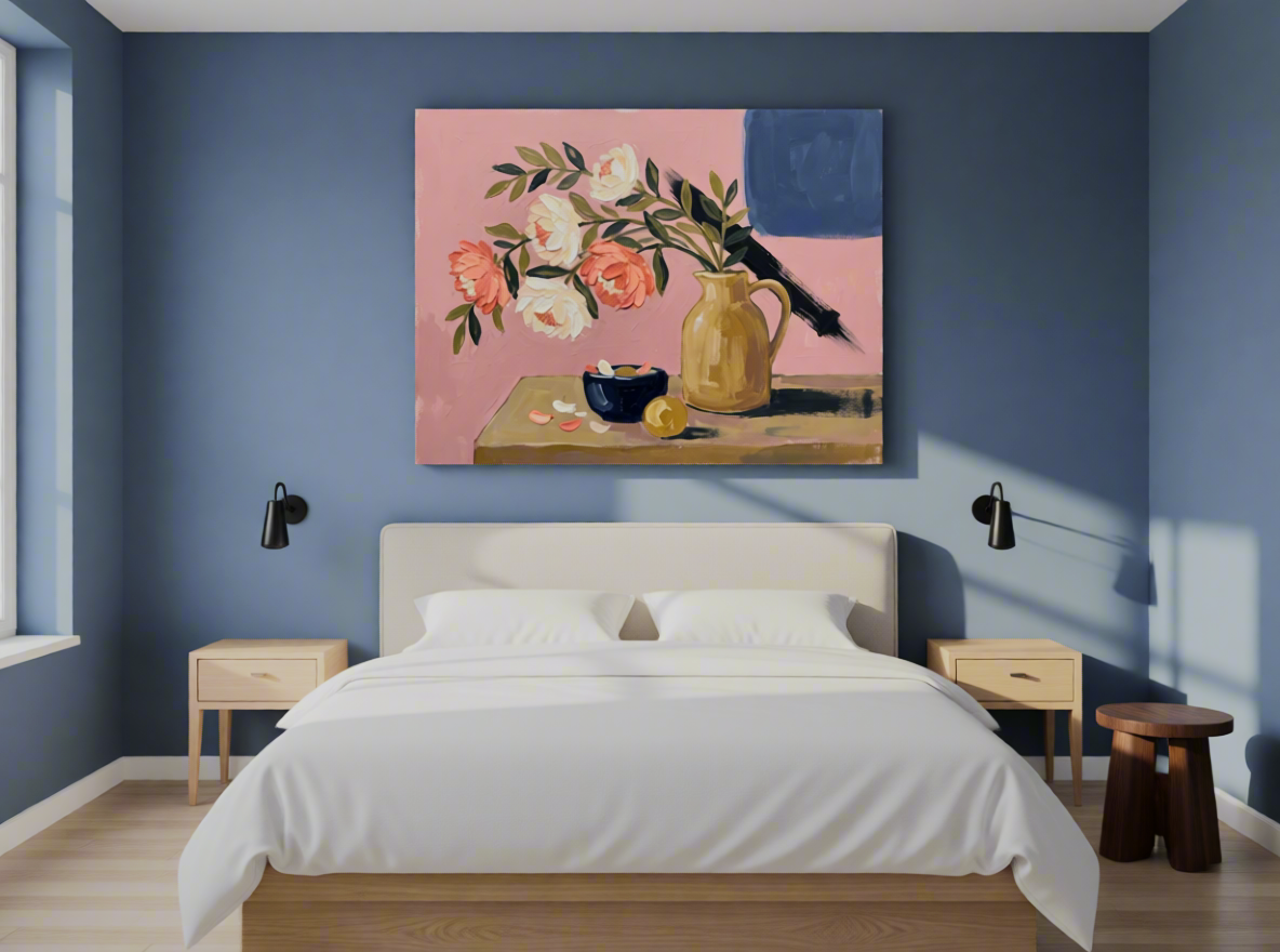 Canvas Print Still Life Painting | Contemporary Still Life Wall Art