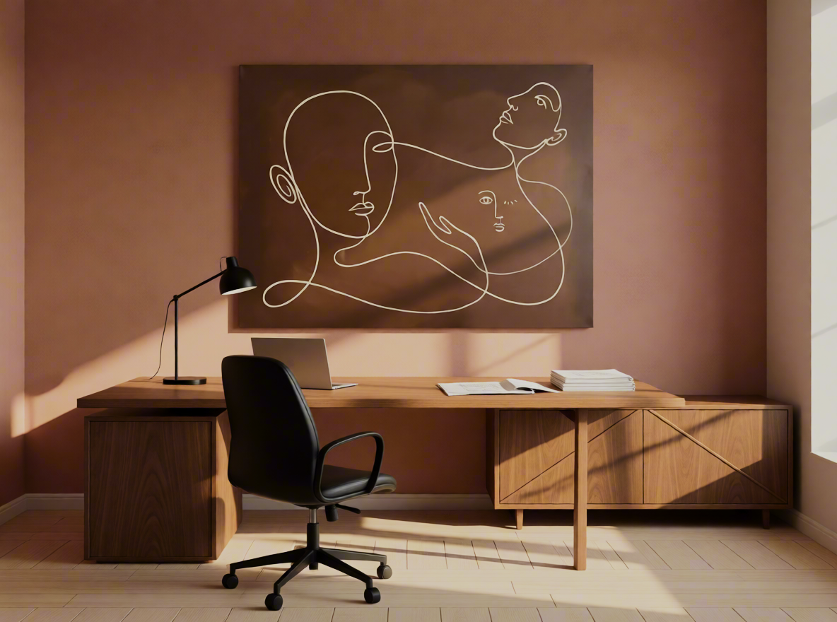 Canvas Print Abstract Figures | Contemporary Figurative Wall Art