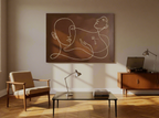 Canvas Print Abstract Figures | Contemporary Figurative Wall Art