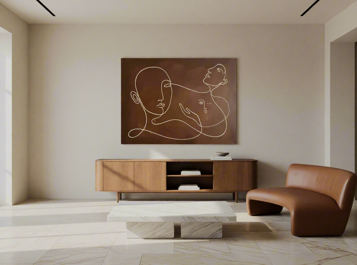 Canvas Print Abstract Figures | Contemporary Figurative Wall Art