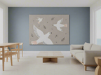 Canvas Print Flying Birds | Minimalist Nature Wall Art