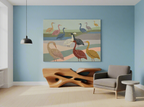 Canvas Print Colourful Ducks | Contemporary Animal Wall Art