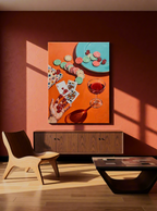 Canvas Print Poker Games | Vintage Casino Wall Art