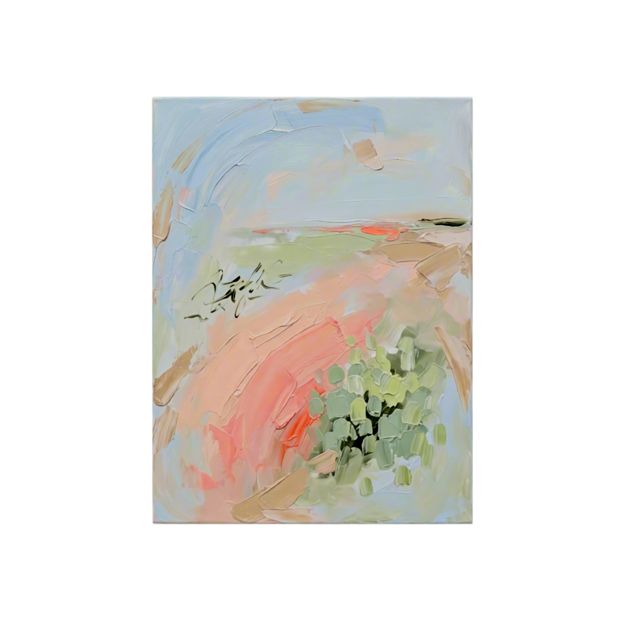 Canvas Print Colourful Garden Watercolour | Contemporary Floral