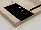 Canvas Print Beige and Black Geometric Variations | Abstract Modern Wall Art