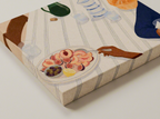 Canvas Print Peaches and Gossip | Contemporary Figurative Wall Art
