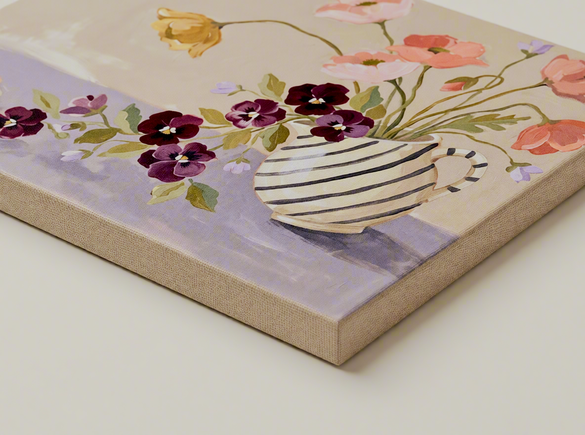 Canvas Print Floral Composition | Contemporary Botanical Wall Art