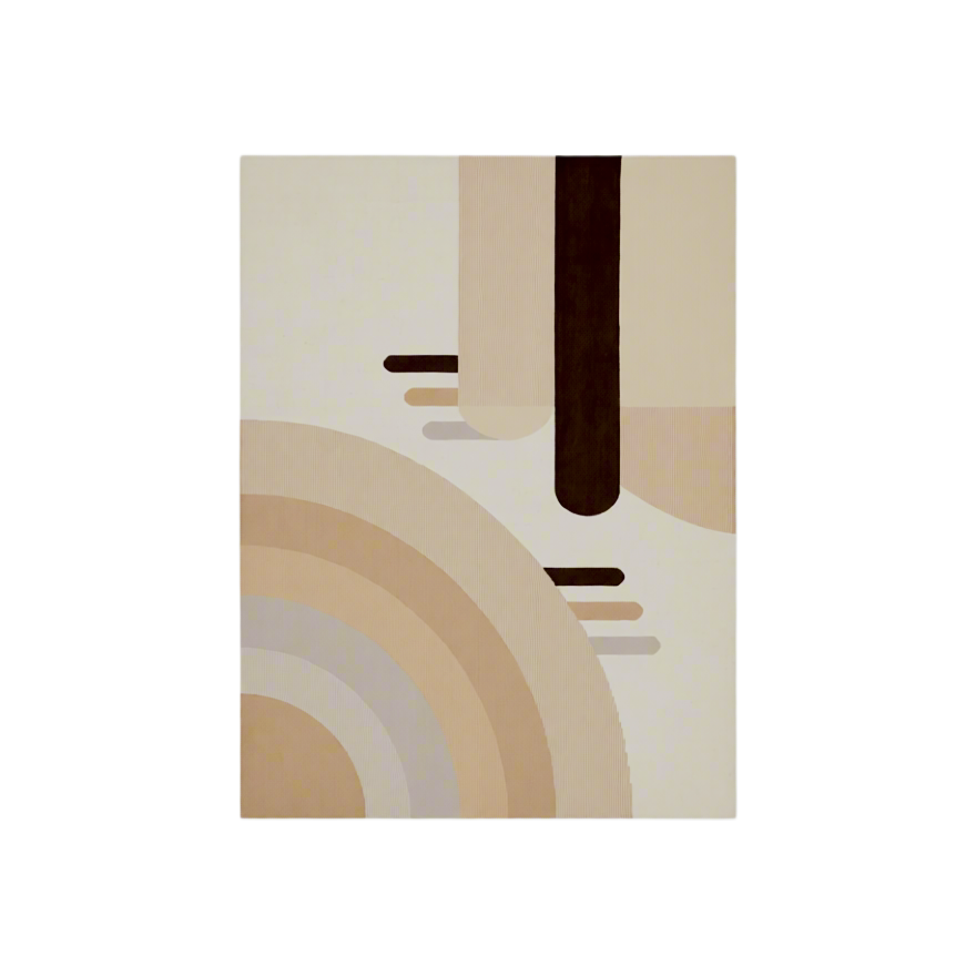 Canvas Print Beige Abstract | Contemporary Minimalist Wall Art