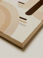 Canvas Print Beige Abstract | Contemporary Minimalist Wall Art