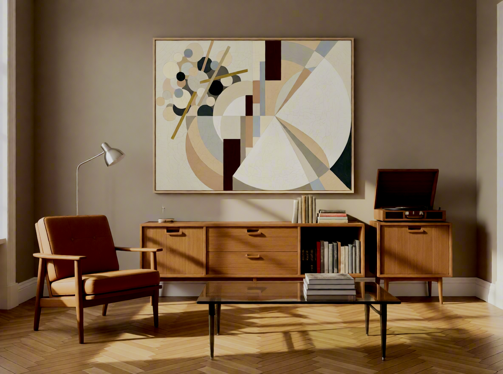 Canvas Print Geometric Abstract Circles | Contemporary Modern Wall Art